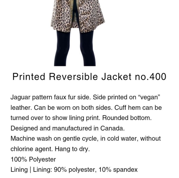 Volt Design Reversible light coat leopard 🐆 & Chinese print - Picture 4 of 12